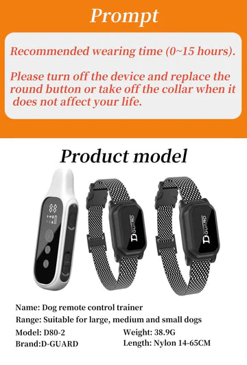 800m Digital Waterproof Dog Training Collar