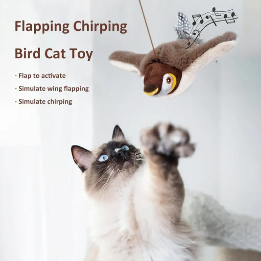 Interactive Chirping & Flapping Toy for Pets