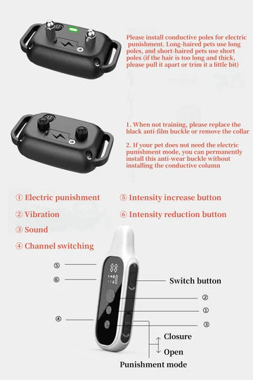 800m Digital Waterproof Dog Training Collar